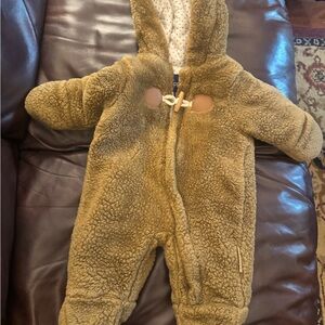 Wippette Tan Fleece Kids One Piece